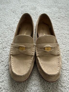 Veronica Beard Suede Penny Loafers